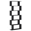 Bücherregal mit 6 Regalen – Holzoptik – 80 x 24 x 191 cm – Spanplatte